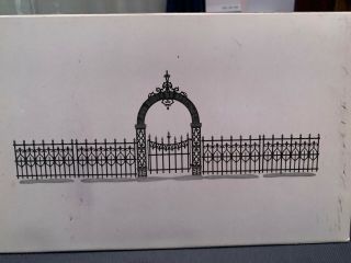 Department 56 Victorian Wrought Iron Fence And Gate Item 52523