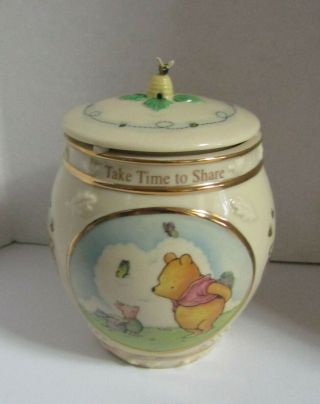 Classic Winnie The Pooh 2001 Porcelain Music Box With Lid Ardleigh Elliott 22k