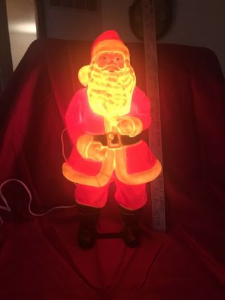 Vintage Union Blow Mold Santa - 16 - 3/4 " - Christmas Light Up