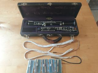 Adler & Co.  Military Notation Wood Oboe.  Vintage,  Made In Germany Circa 1920 