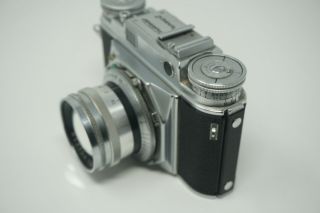 Vintage Voigtlander Prominent Camera With Nokton 1:1.  5/50 Lens & Reflex Housing 3