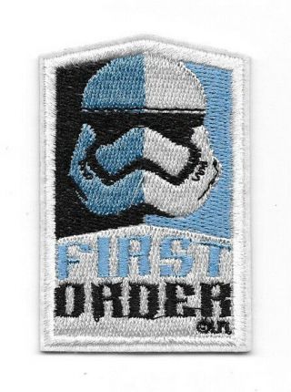 Star Wars The Force Awakens Movie First Order Trooper Logo Embroidered Patch