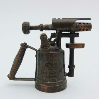 Vintage Playme Cast Metal Novelty Pencil Sharpener In The Form Of An Oil Can