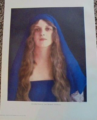 Robert Graham,  Lady With Dark Blue Scarf,  Page Out Book,  Copyright 1911,  R.  Hill 2