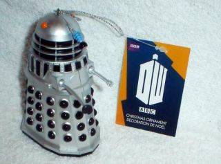Doctor Who Dr Who Dalek Silver Christmas Ornament W Tag