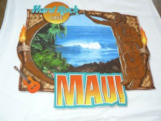 Hard Rock Cafe Maui City Tee Sleeveless T - Shirt With Tags Size Xl