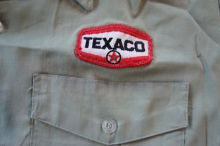 Vintage Texaco Gas Service Station Attendants Uniform Shirt Short Sleeve LG 40 3