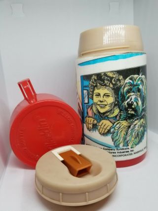 Vintage 1981 Annie & Dog Aladdin Thermos With Lid And Cap Made In The U.  S.  A.