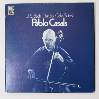 Hmv Rls 712 Js Bach The Six Cello Suites Pablo Casals 3lp Box Set Nm