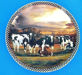 Bonnie Mohr Mothers In Waiting Farmstead Reflections Danbury Farm Cow Art Plate