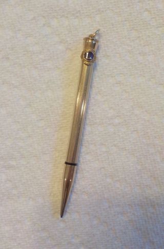 Vintage Cross Ring Top Mechanical Pencil 10k Rgp Lions Club Emblem