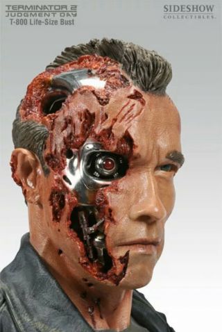 Sideshow Terminator T - 800 Arnold Schwarzenegger Bust Statue 2