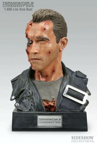 Sideshow Terminator T - 800 Arnold Schwarzenegger Bust Statue 3
