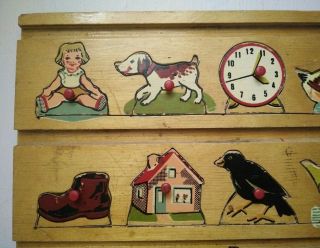 Vintage children toy Simplex wooden puzzle 3