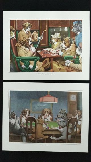 Dogs Play Poker 1 A Friend In Need 8x10 Coolidge Wall Art Print Picture
