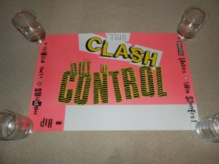 The Clash - Out Of Control - Vintage Poster Usa Tour 84/85