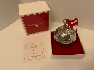 Reed & Barton 1984 Silverplate Christmas Holly Bell Jingle Bell Ornament