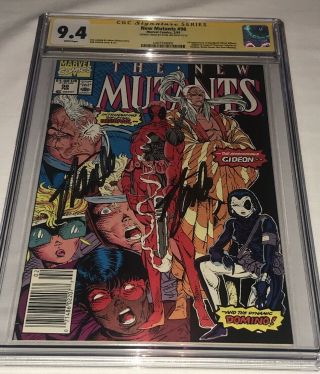 The Mutants 98 Cgc 9.  4 X 2 Signed (twice) Stan Lee First Deadpool 6/17/16