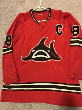 Vintage 1973 - 74 Los Angeles Sharks Authentic Wha Hockey Jersey (size 48)