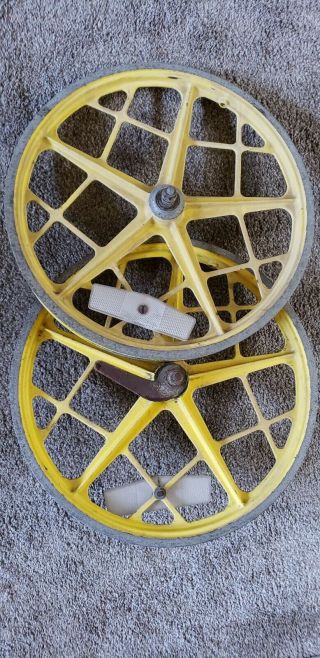Old School Rims Motomag 2 Ii Bmx Wheel Set Vintage Mongoose Wheels Haro