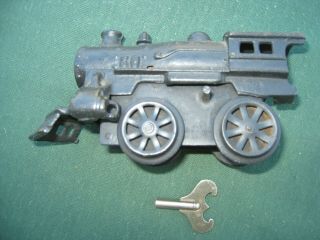 Antique Wind Up Steel Train Was My Dad’s From The 1930’s.  Needs Spring Replaced
