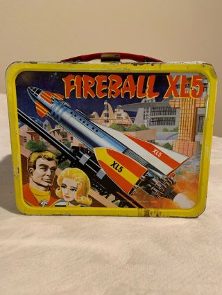 Metal Lunchbox,  1964 " Fireball Xl5 " No Thermos