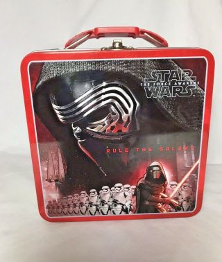 Star Wars The Force Awakens 3d Small Tin Lunch Box