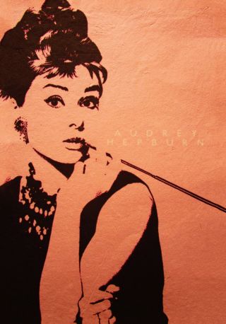 Audrey Hepburn Tiffanys Breakfast A2 Print Film Movie Canvas 594mm X 420mm