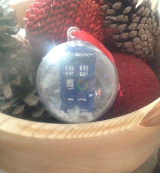 Doctor Who Tardis Handmade Christmas Tree Bauble Ornament