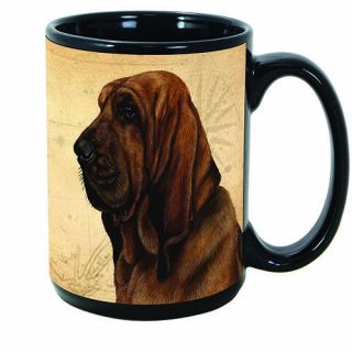 Bloodhound Faithful Friends Dog Breed 15oz Coffee Mug Cup