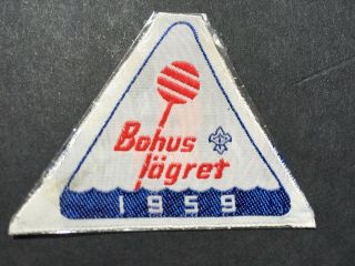 Sweden.  National Scout Jamboree 1959 Bohus Lagret.  Ssf Assn.  Participant Badge.