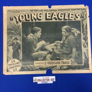 Boy Scout Movie Lobby Card " Young Eagles " 11 " X 13.  5 "