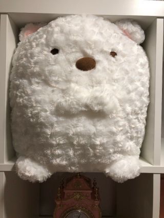 Sanrio San - X Sumikko Gurashi Shirokuma Premium Xl White Bear Rose Fur Plush 45cm