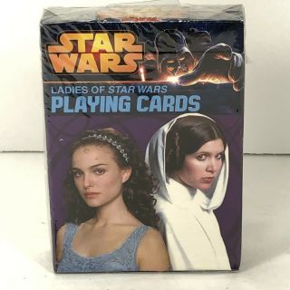 Star Wars " The Ladies Of Star Wars " Playing Cards W/55 Photos