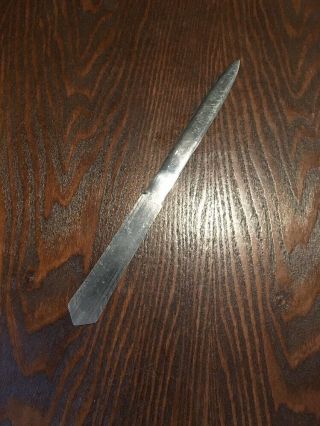 Vintage Stainless Steel Letter Opener - Made In Italy