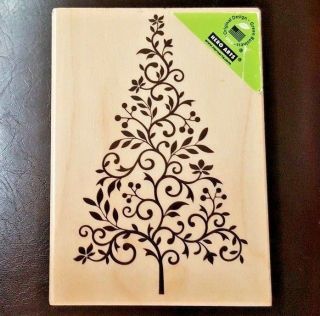 Rubber Stamp Branch And Flourish Tree By Hero Arts 2012 K5445 4 "