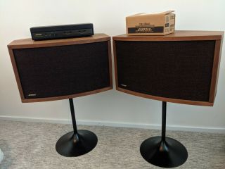 Bose 901 Series Iv Vintage Speakers W/ Equalizer,  Floor - Stands,  Mounts