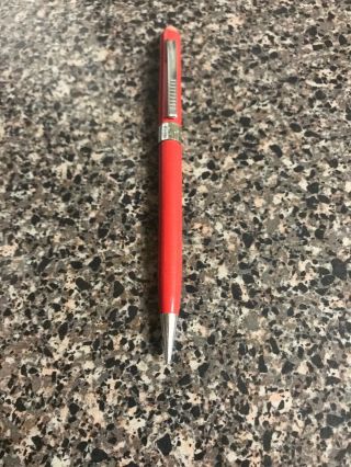 Vintage Scripto Red & Chrome Mechanical Pencil Usa