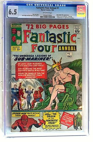 Fantastic Four Annual 1 Cgc 6.  5