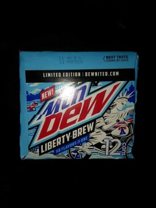 Limited Edition Mountain Dew Liberty Brew - 12 - Pack / 12 Fl Oz Cans Mtn Dew