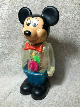 Vintage 1978 Gabriel Walt Disney Mickey Mouse Wind Up Toy C.  G.  P.  Inc.  Bronx N.  Y.
