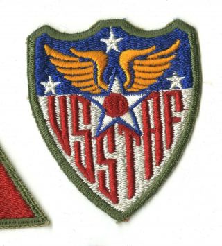 Wwii Us Strategic Air Force White Back Patch Usstaf Europe