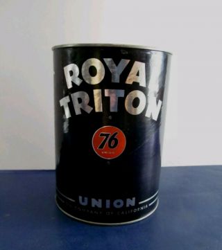 Royal Triton Quart Full Composite Oil Can Looking Can