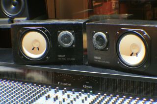 Vintage Yamaha Ns - 10m Studio Monitor Speakers Matching Numbers Alesis Power Amp