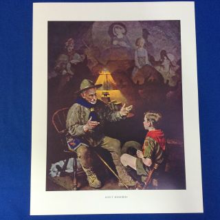 Norman Rockwell Boy Scout Print 11 " X14 " Scout Memories