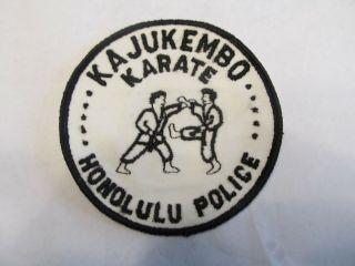 Hawaii Honolulu Police Karate Patch Old Cheese Cloth
