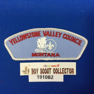 Boy Scout Csp Real T1 Yellowstone Valley Council Shoulder Patch Montana