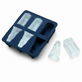 Doctor Who Ice Cubes Tray - Tardis & Daleks Silicone Mold - Dr.  Who Great Gift