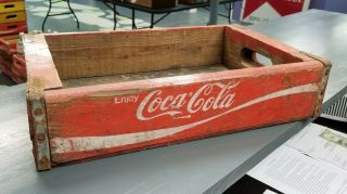 1970s Coke Coca Cola Bottle Wood Crate Tray