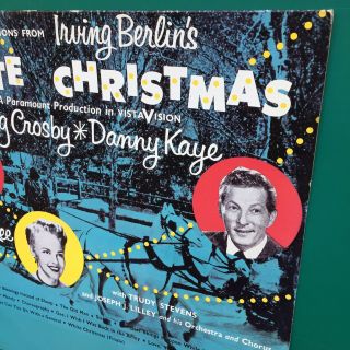 WHITE CHRISTMAS Film Soundtrack LP Irving Berlin Danny Kaye Peggy Lee Paramount 3